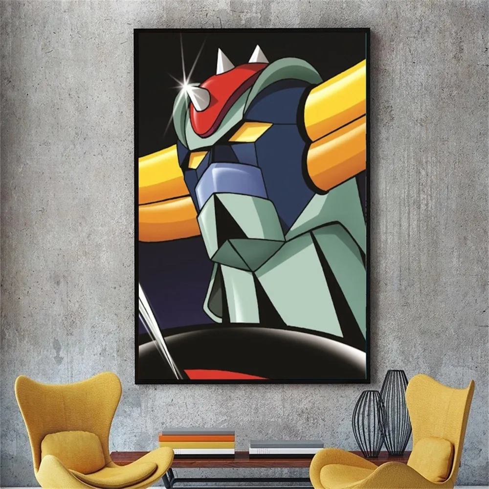 AAA Cartoon Art Robot G-Goldorak M-Mecha Poster Kraft Club Bar Paper Vintage Poster Wall Art Painting Bedroom Study Stickers