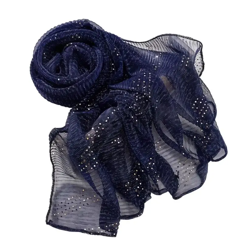 39BB Fashion Head Wrap Hijab Scarf with Glitters Design For Malay Women Everyday Wear And Special Occasion Cultural Event