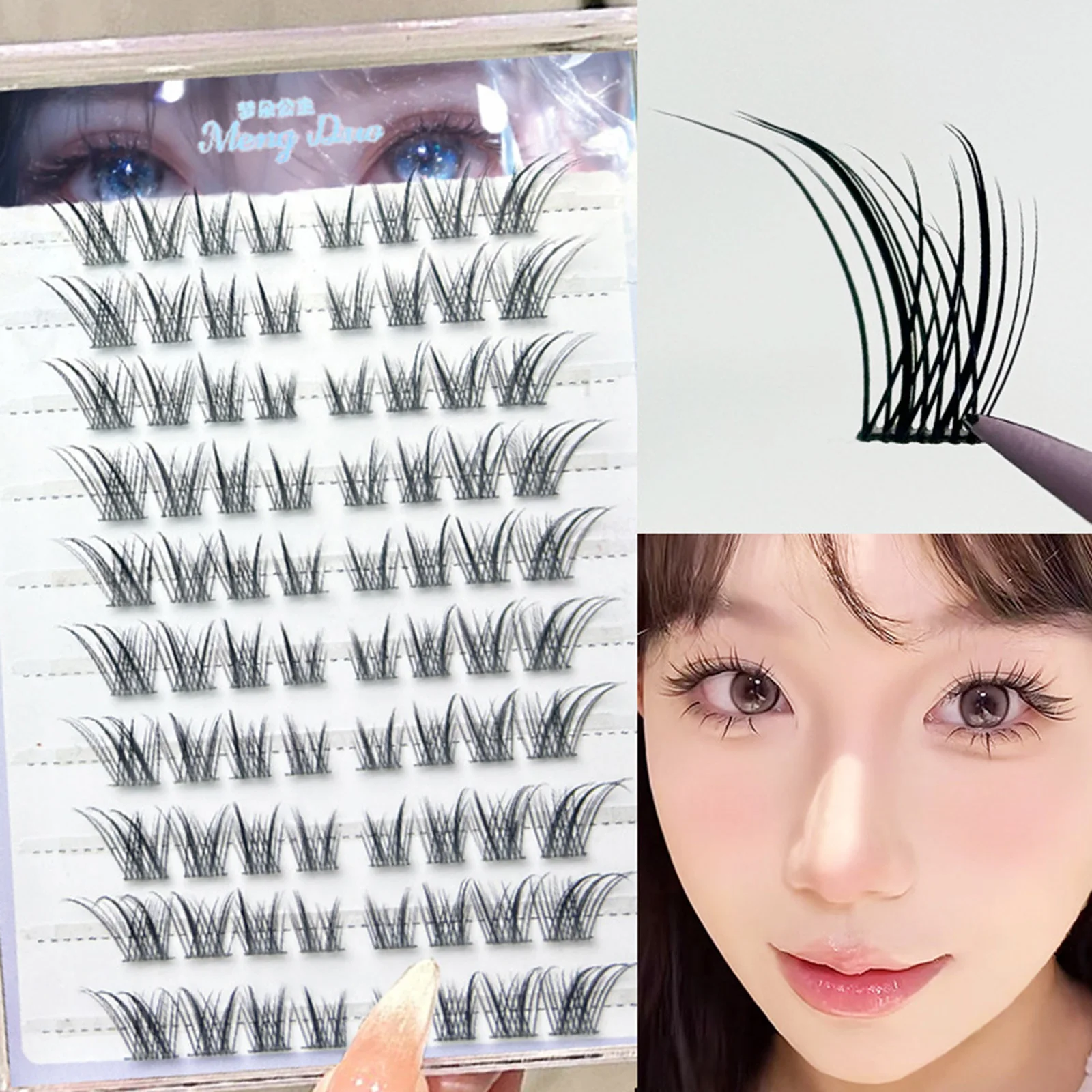 Fox- Style manga الرموش الصناعية ملحقات 9-14 مللي متر مختلط طول أسود C حليقة مجنح رموش اصطناعية للنساء اكسسوارات ماكياج #3