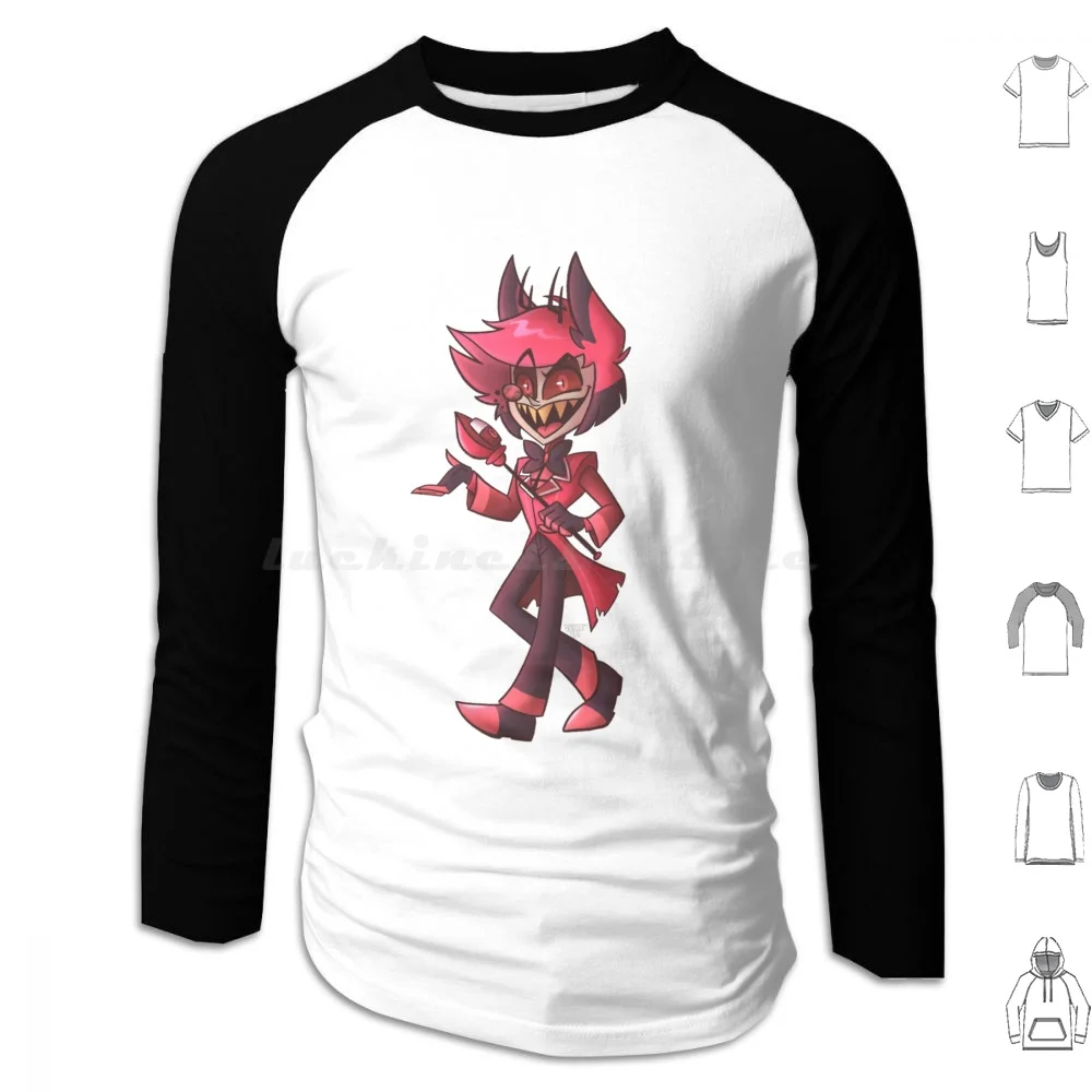 Alastor-Hoodies Long Sleeve Alastor Hazbin Alastor Demon