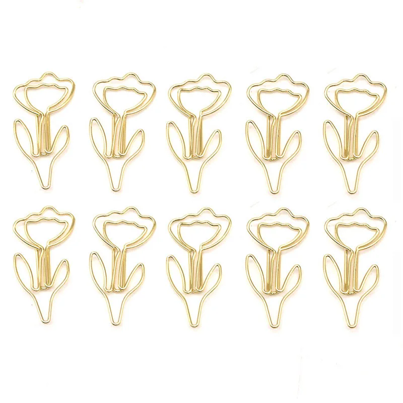 20 قطعة مشبك ورق على شكل زهرة ملونة مشبك ورق ملون مكتب القرطاسية المدرسية المعادن المرجعية حامل القرطاسية دبابيس الورق