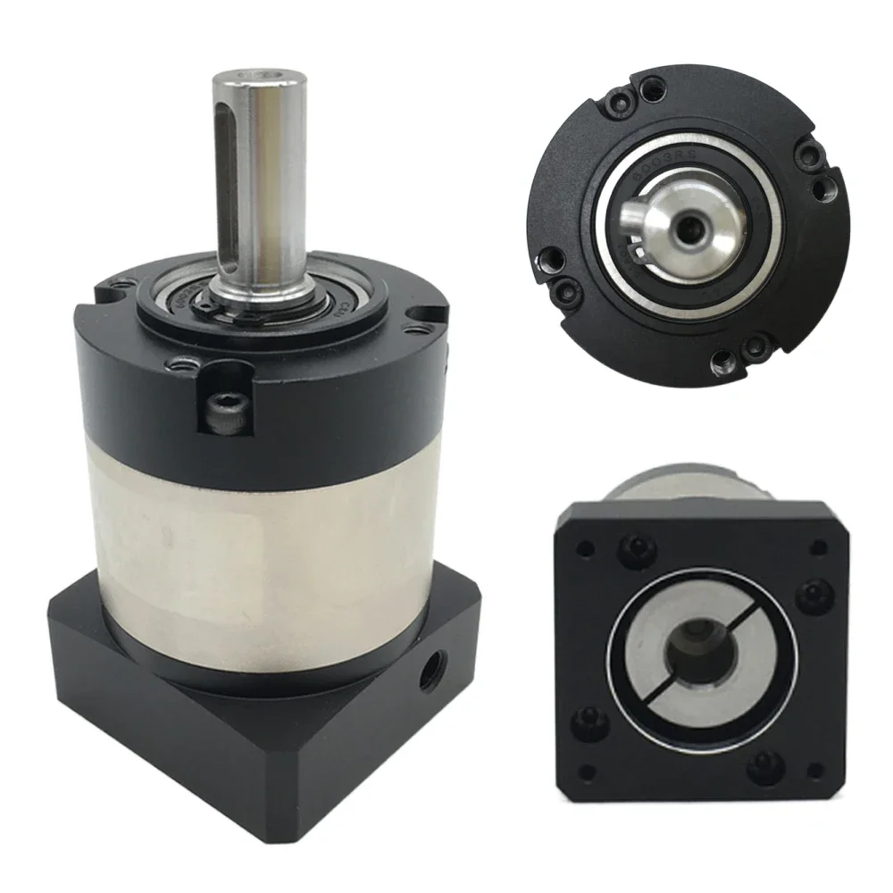 Round Output Flange Nema23 Motor Reducer Planetary Gearbox Step-down Gearbox 200/400W Servo Motor Speed Reducer for Packer Robot