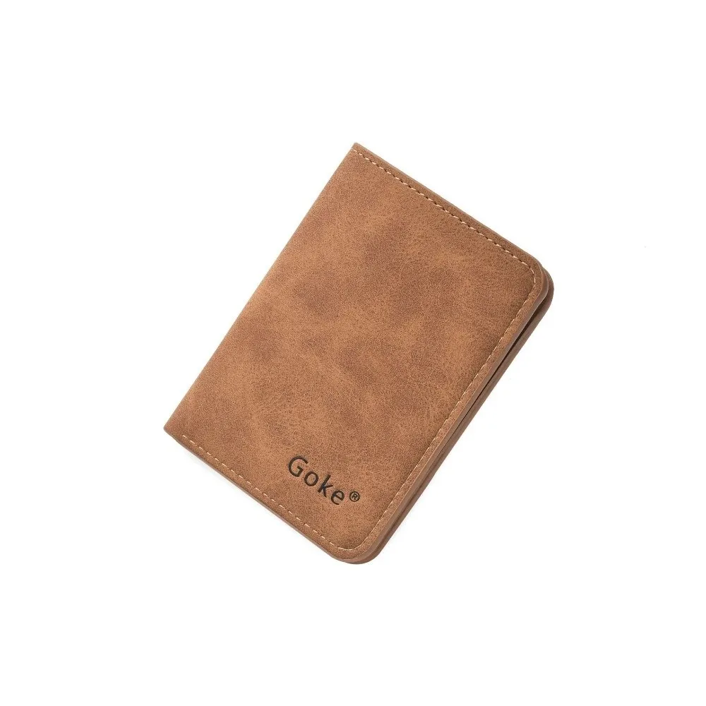 New Slim Profile Men's Card Holder Mini Size Multi Card Slots Bifold Wallet Anti-Magnetic Multifunctional Mini Wallet Drivers