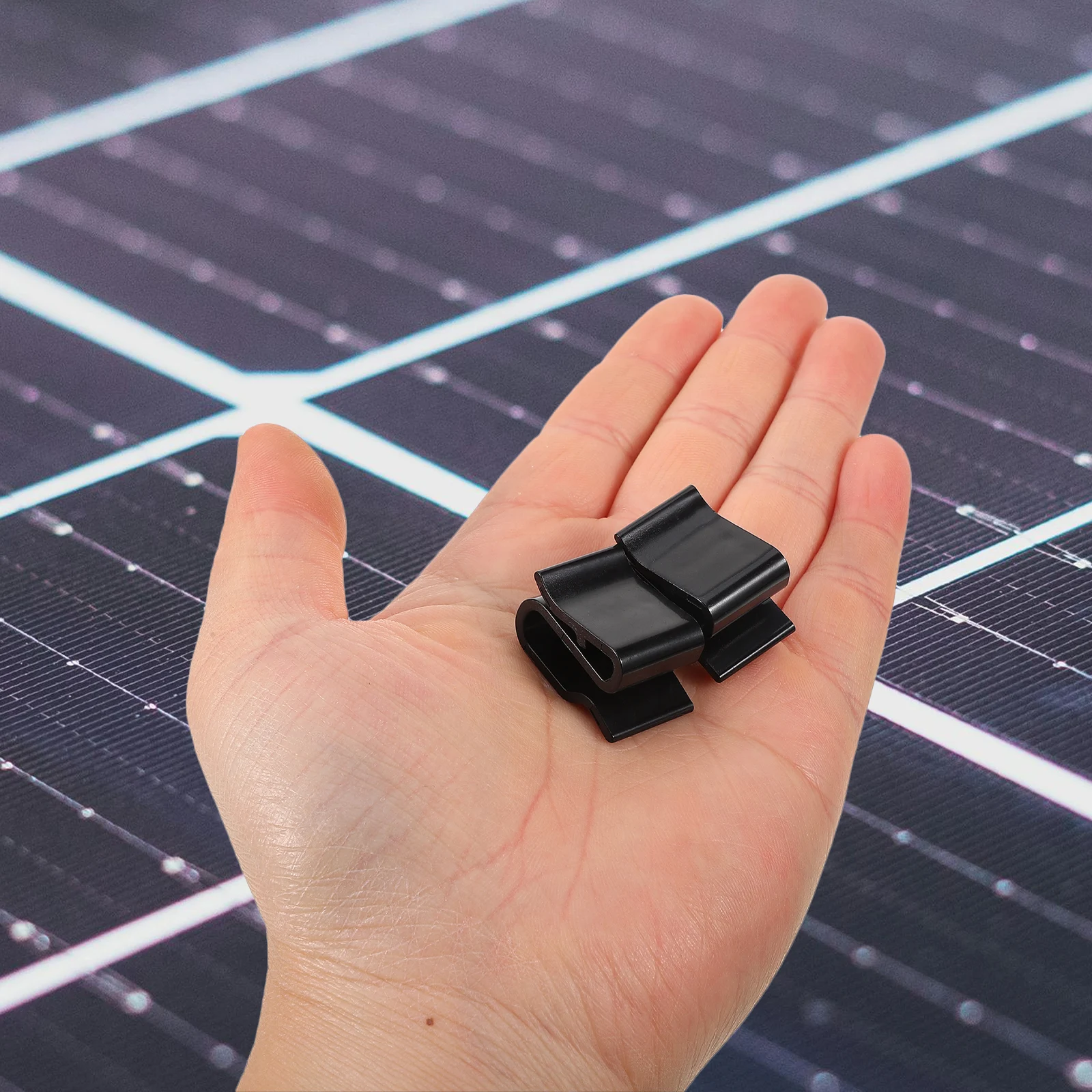 

50Pcs Solar Panel Cable Clips Durable Plastic Wire Fixing for Systems Cable Clips Wiring Frame Clip Solar Panel Wire Clamp