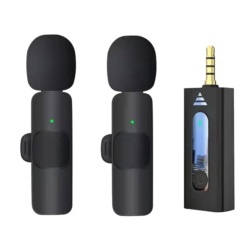 

2PCS Bluetooth Microphone For Recording Omnidirectional Condenser Mic For Video Youtube Interview Tiktok Vlog