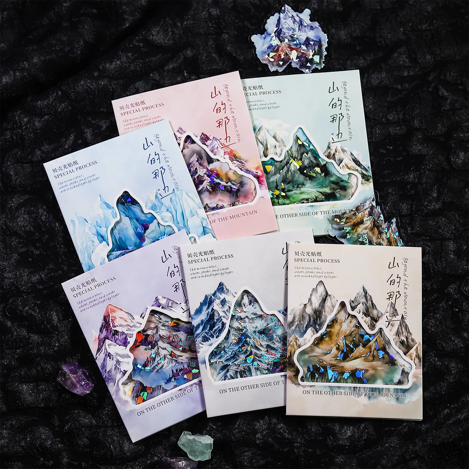 Mr. Paper,Mountain Peak Snow Mountain Theme Stickers, Scrapbook Supplies,Decorative Notebook Photo Frame Phone Case DIY Stickers