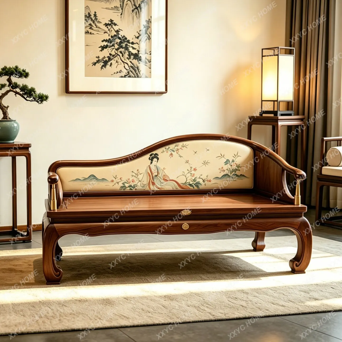 

Solid wood chaise lounge chair, tea chair, afternoon rest, beauty couch