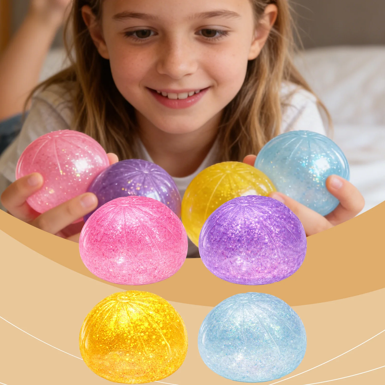 

2PCS Steamed Bun Squishy Toy Soft Slow Rising Squeeze Stress Relief Toy Gradient Color Food Simulation Fidget Toy Gift