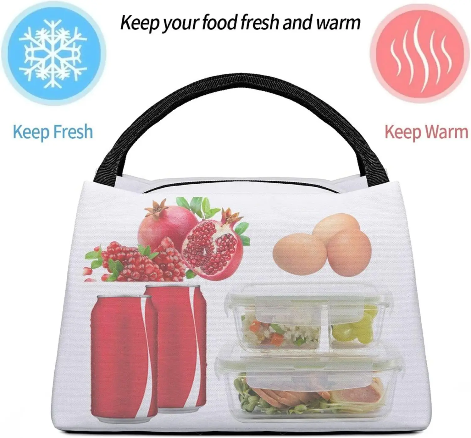 Sun God Witchcraft Mushroom Insulated Lunch Bags for Women Men Reusable Lunch Cooler Bags Tote Box Meal Prep for Work