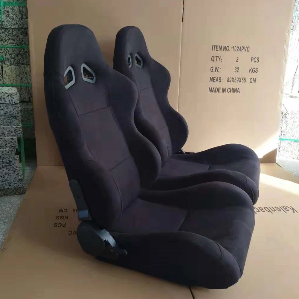 

Симулятор гоночного кресла JBR1004 BLACK PVC с регулируемой посадкой, раздвижными направляющими и кожаной спинкой