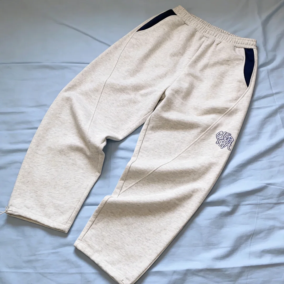 Farbblock-Patchwork-Jogginghose für Damen mit Schriftzug-Grafik & Kordelzug-Detail Y2K Ästhetik Streetwear 2026