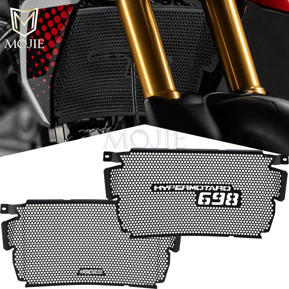 

For Ducati Hypermotard 698 / Mono / MONO RVE 2024 2025 2026 Motorcycle Radiator Guard Grille Protector Cover Water Tank Shields