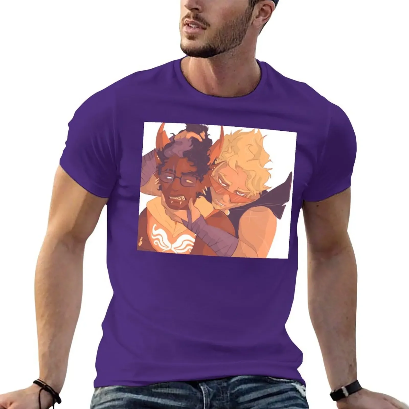 EriDirk Eridan Ampora Dirk Strider UltDirk Homestuck GrumpyGills T-shirt heavyweights quick drying heavy weight t shirts for men