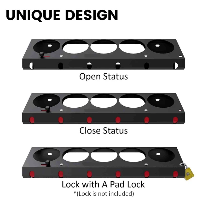 ABSF Pneumatic Tool Holder/Aerosol Rack Combo, Wall Mounted Spray Can Bottle Holder, Air Tool Organizer