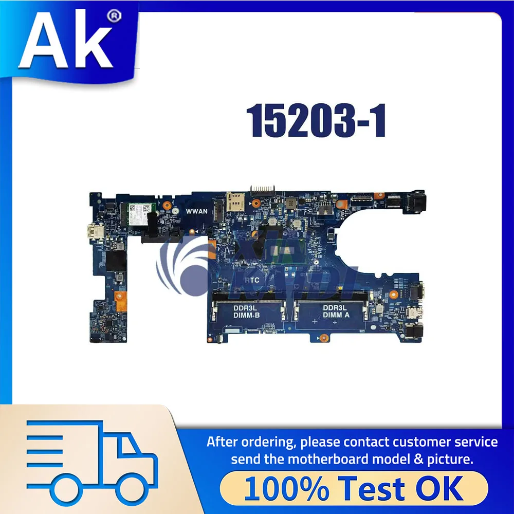 Notebook Mainboard For Dell Latitude 3350 15203-1 Laptop Motherboard With i3-5005U i5-5200U CPU CN-028CG2 CN-0JV3DW 100% Tested