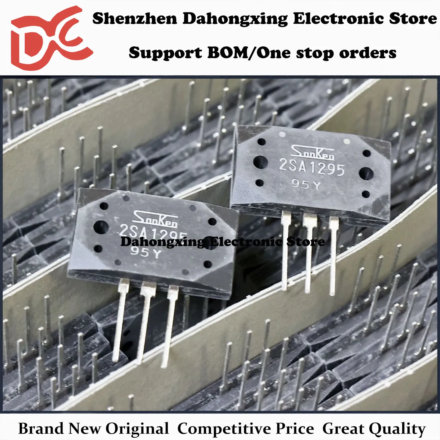 New Original 1Pair 2SA1295 A1295 + 2SC3264 C3264 MT-200 Audio Amplifier Transistor Electronic Components Great Quality