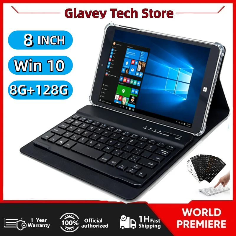 8 INCH AR2 WINDOWS 10 Tablet PC 8GB DDR3 RAM 128GB ROM X5-Z8300 CPU 64-Bit Dual Cameras WIFI Quad Core