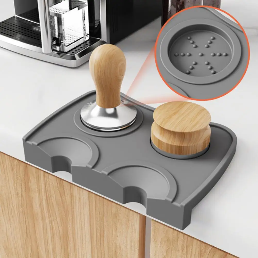 14/16/21cm Silicone Coffee Mat Station Heat Resistant Espresso Tamper Mat Efficient Coffee Making Tool For Baristas Professional
