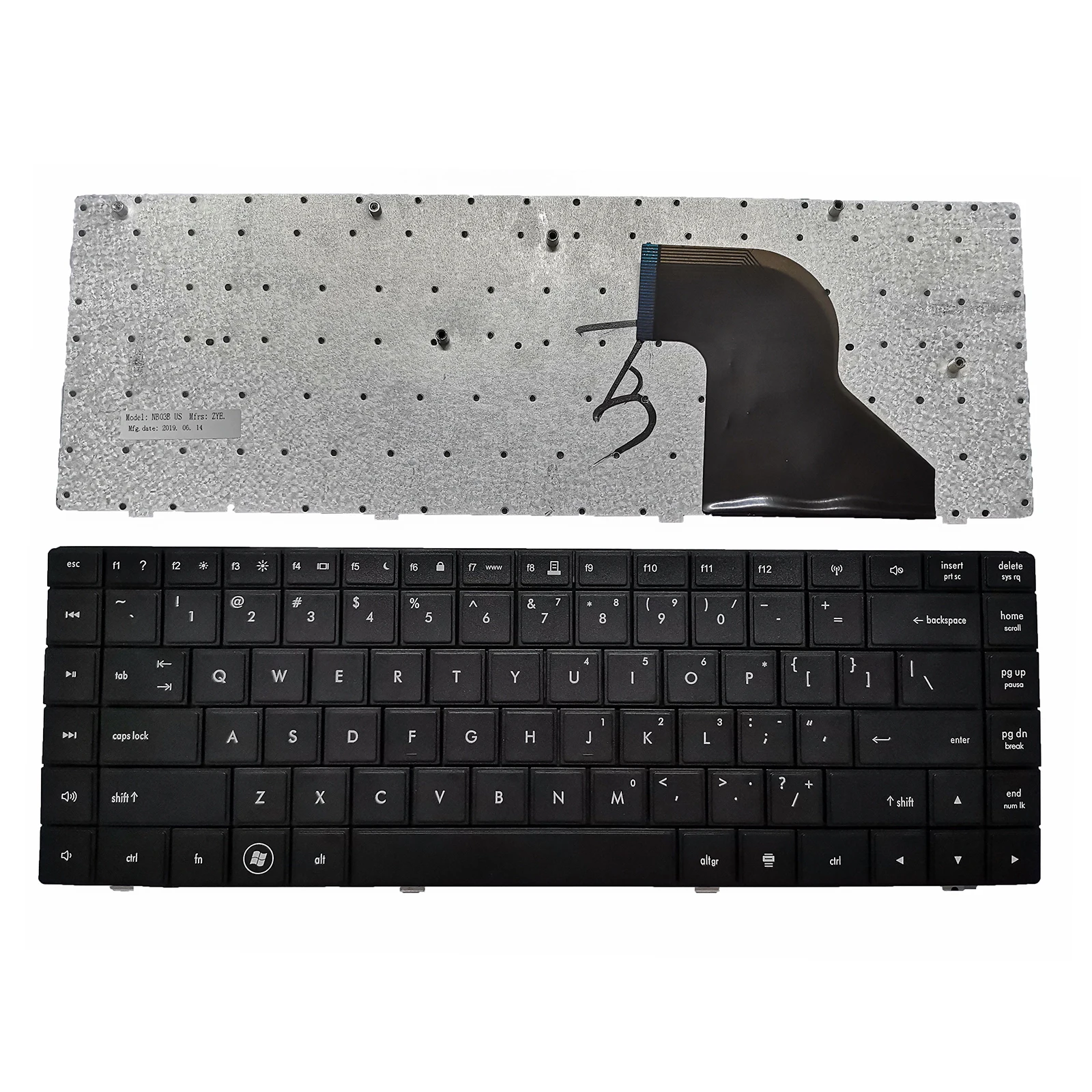 

New US black keyboard for HP 620 621 Compaq 620 621 625 CQ620 CQ621 CQ625