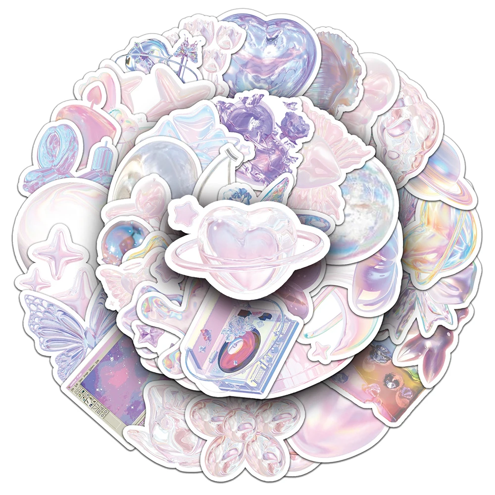 

10/30/50pcs Colorful Dreamy Girl Stickers Cute Cartoon Ins Style Sticker DIY Phone Case Luggage Guitar Graffiti Decals Kids Toy