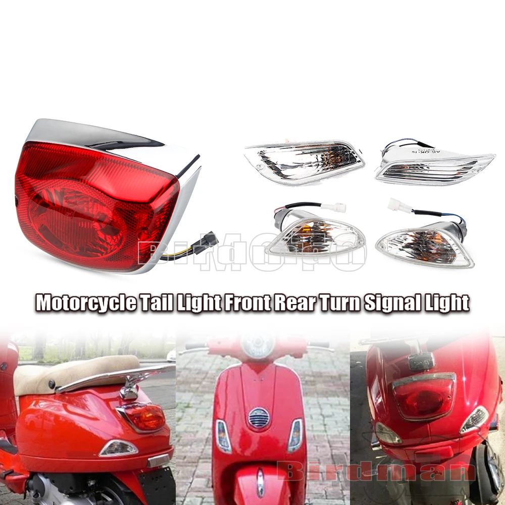 

Motorcycle Tail Brake Light Front Rear Turn Signal Lights Blinker Indicator Lamp For Scooter LX 50 125 150 S50 S125 S150 LXV