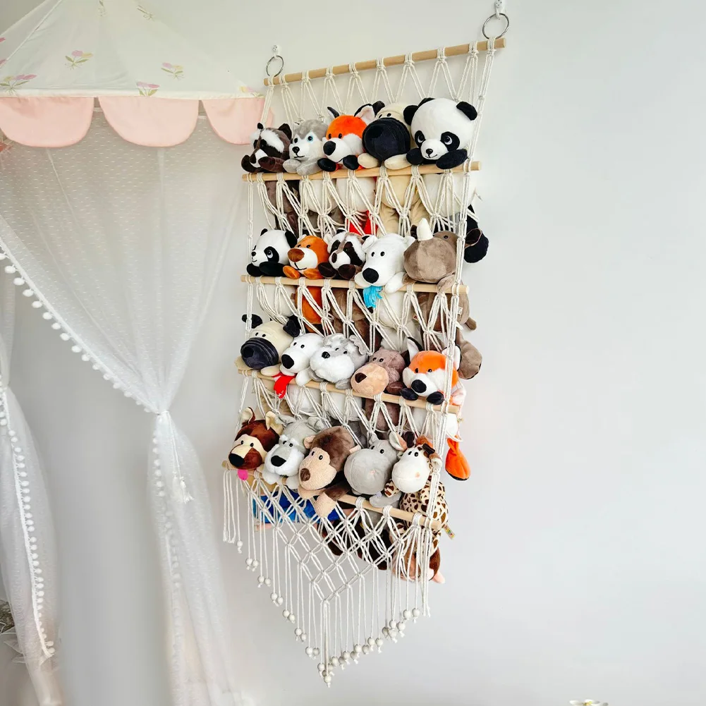 Stuffed Animal Net For Plushie Toys, Animal Storage, Corner Hanging Pet Storage For Organizing Your Teddy And Stuffy Collection