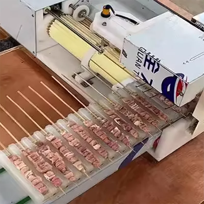 High-Efficiency Full-Automatic Skewer Threading Machine for Commercial Catering Use