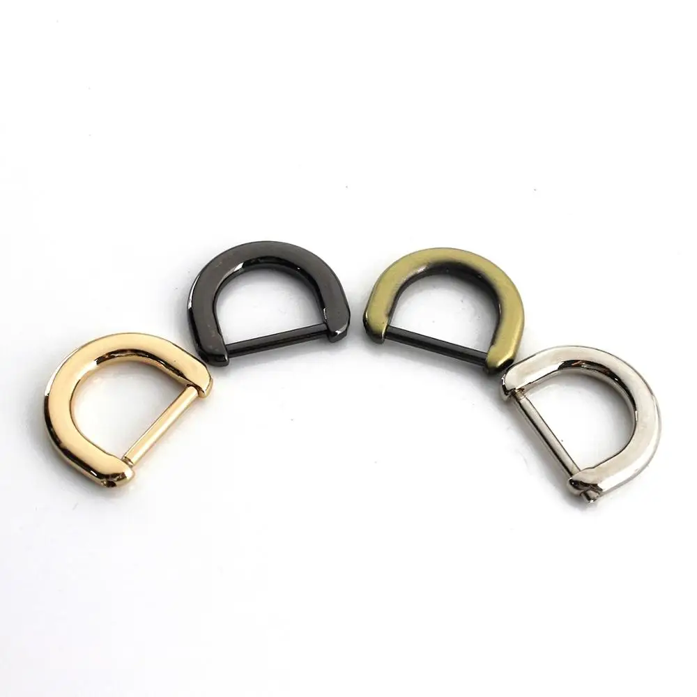 1pcs Metal 20mm Detachable Open Screw D Ring Buckle Fashion Buckle for Leather Craft Bag Strap Belt Handle Shoulder Webbing