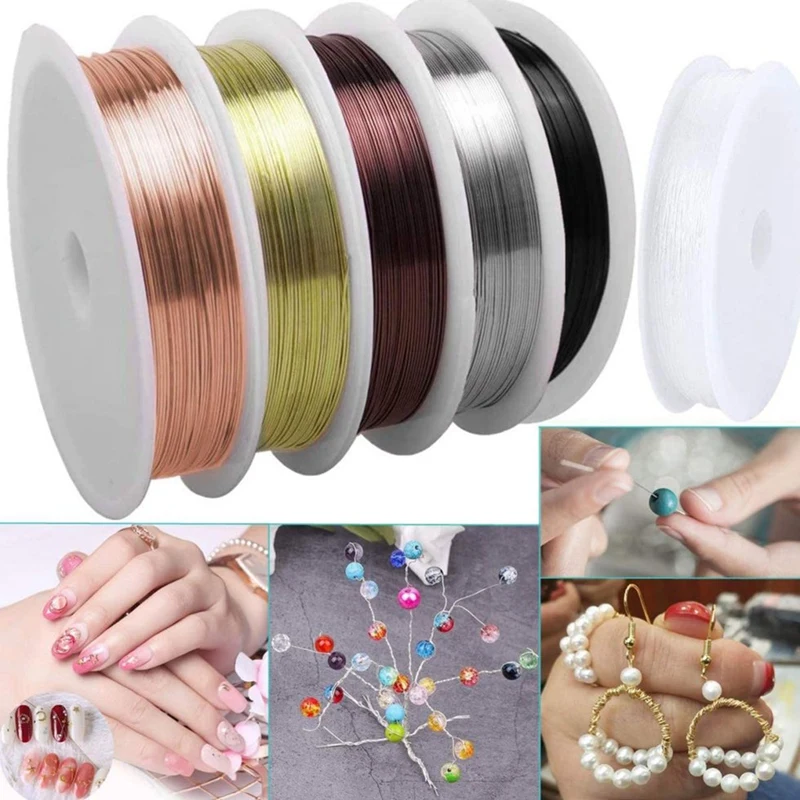 Winding Jewelry Making Supplies Kit,Jewelry Accessories With Zipper Storage Box,Used For Jewelry DIY Manual And Repair