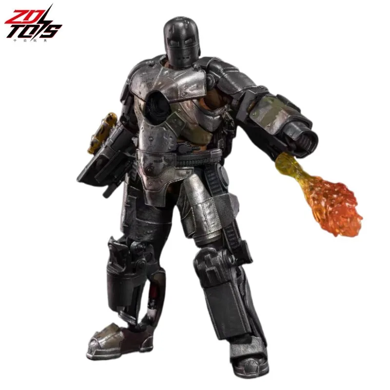 original-zd-toys-marvel-genuine-license-iron-man-mk1-tenth-anniversary-edition-luminous-version-action-figure-toys-collection
