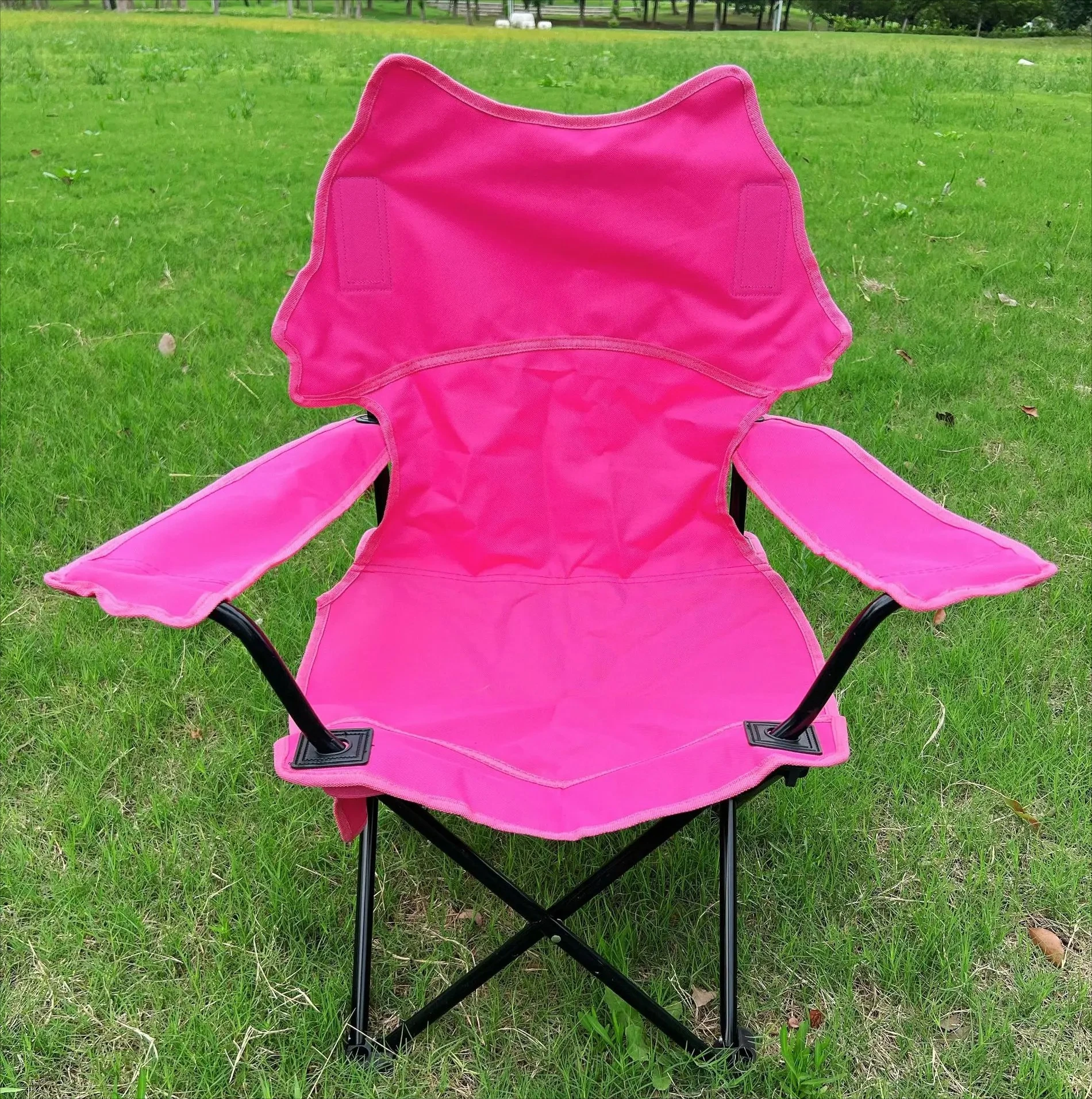 Portable Outdoor Fishing Chair Foldable Armrest Stool Adult Household Picnic Camping Leisure Furniture