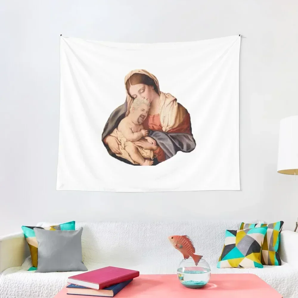

Our Lord and Savior Guy Fieri Tapestry Decoration Room Room Decore Aesthetic Home Supplies For Bedroom Tapestry