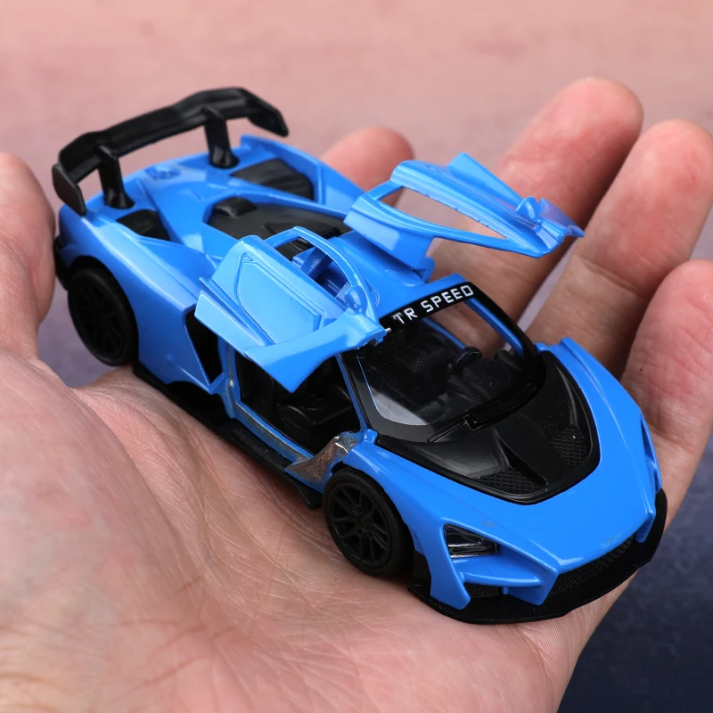 (포장됨) 1:43 합금 세나 레이싱카, 43 시저 도어 디자인, 멋진 어린이 장난감, 소형 레이싱카