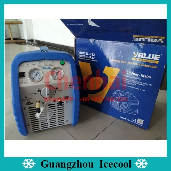 Value 3/4HP R32 1234yf  refrigerant gas mini recovery unit machine  VRR12L-R32