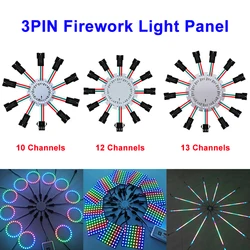 WS2812 WS2811 SK6812 Led Firework Lights Module 3PIN Round Panel 10/12/13 Channels For Addressable LED Pixel Strip Ring Matrix