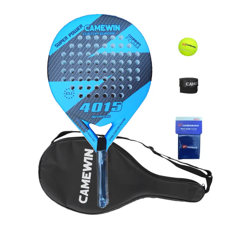 Padel Racket Carbon Fiber Pala Junior For Men Beach Tennis Bag Backpack Racket Beach Tennis Carbon Winding Raquet