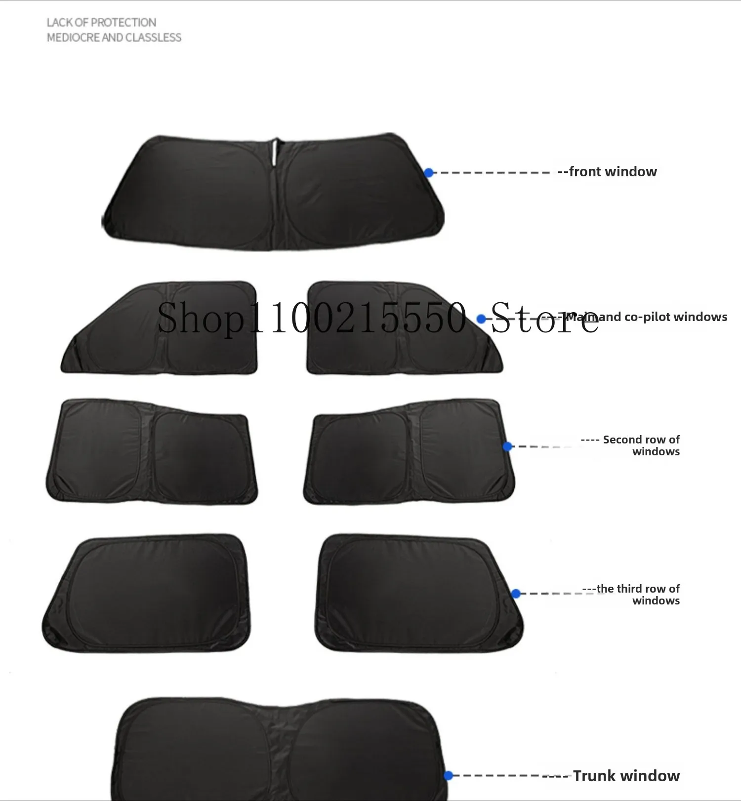 Accessories For TOYOTA Prado LC250 2024 2025 Car Windshield Sunshade Foldable Umbrella amry Front Heat Insulation