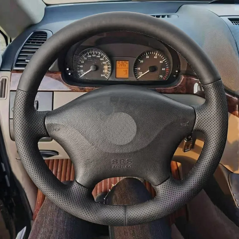 

Кожаный чехол на руль для Mercedes Benz Viano W639 2003-2010, Vito 2003-2014, Sprinter 2006-2013, VW Crafter 2006-2016