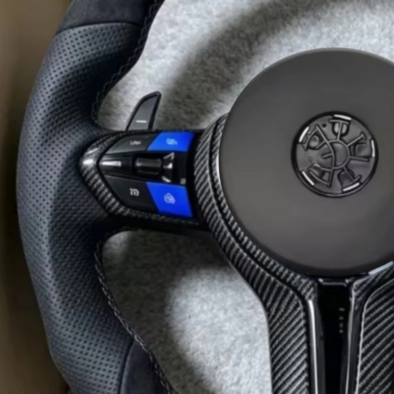 Customized Suede Leather Car Steering Wheel For BMW F10 F20 F30 M3 F80 M4 F82 M2 M5 F90 X3 F25 E70 E71 E90 E92 M6 Steering Wheel view 2