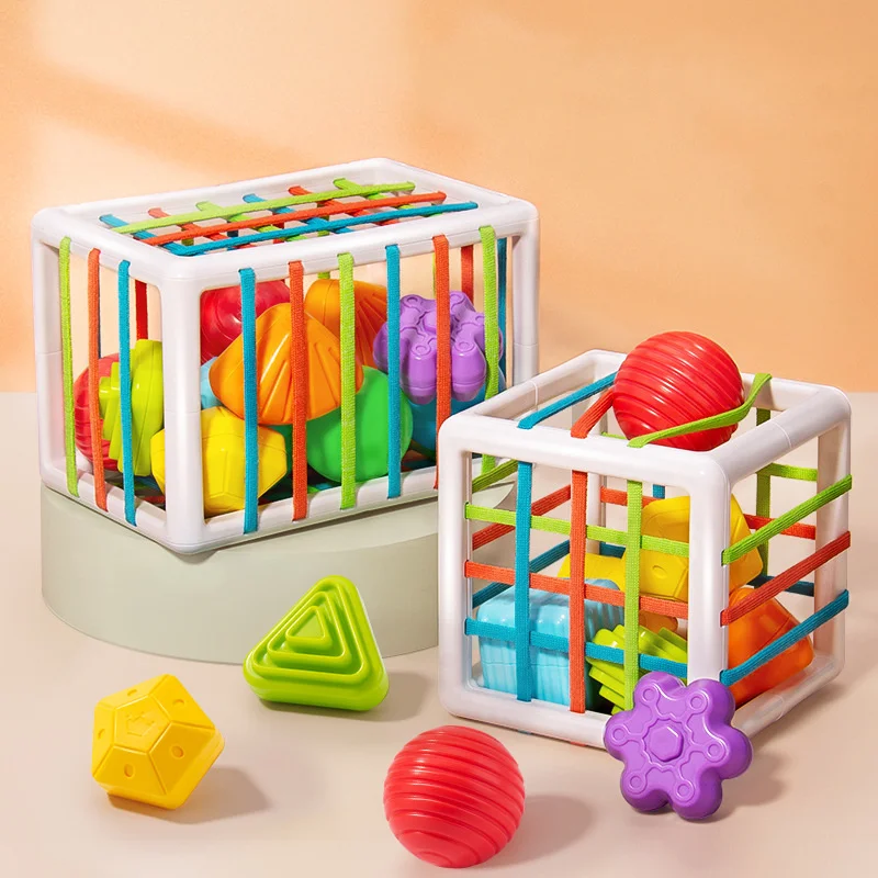 Baby Colorido Forma Blocos Classificação Novo Jogo Montessori Aprendizagem Brinquedos Educativos para Crianças Bebe Nascimento Infantil 0 12 Meses Presente