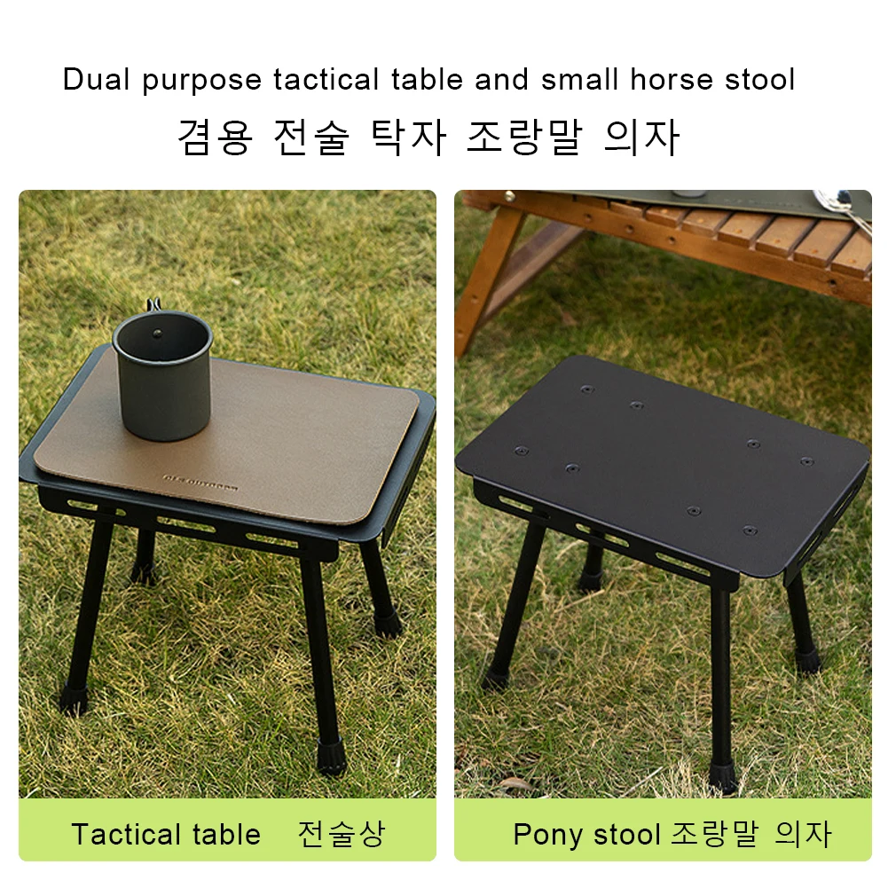 2 في 1 نزهة الجدول المحمولة في الهواء الطلق البراز سبائك الألومنيوم المحمولة الجدول في الهواء الطلق للتخييم في الهواء الطلق نزهة الصيد التنزه
