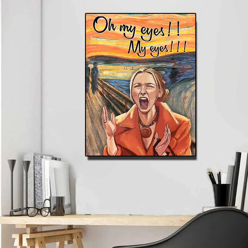 Serial przyjaciele Phoebe Buffay o mój oczy zabawny plakat na płótnie malarstwo ścienne wydruki artystyczne do salonu Salon wystrój domu