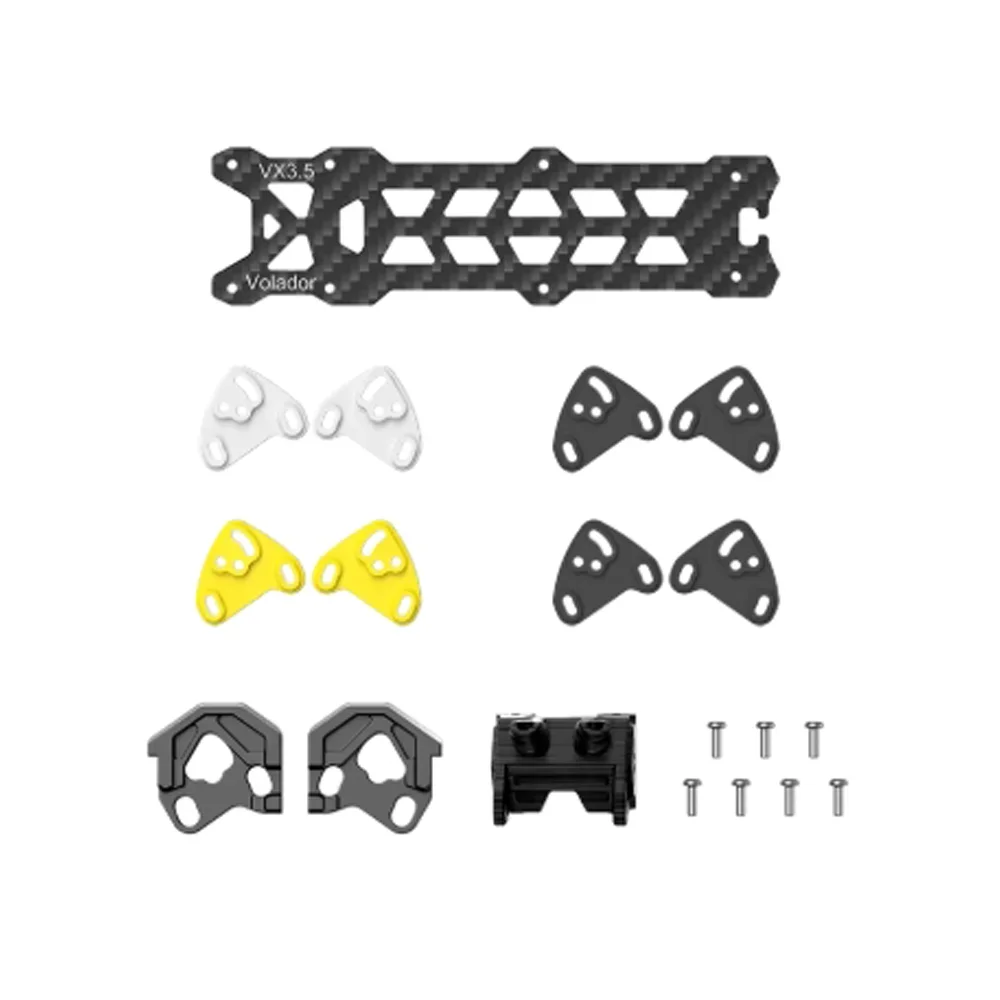 FlyFishRC Volador VX3 VX3.5 cadre O4 Kits de pièces de mise à niveau de remplacement compatibles avec O4 Pro pour Drone de course RC FPV Freestyle