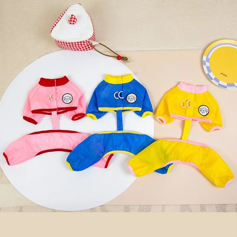 

Puppy Summer Dusty Four Legged Clothes Pet Outwear Leashable Dog Clothes Teddy Bikini Bear Backless Onesie Pet Supplies
