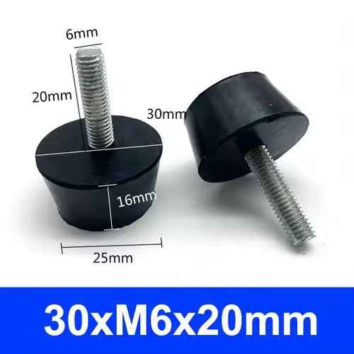 Rubber Adjustable Feet Pad With Screw M6 M8 M10 Table Chair Balck Leveling Foot Pad Furniture Leg Anti-shock Protections - Image 22