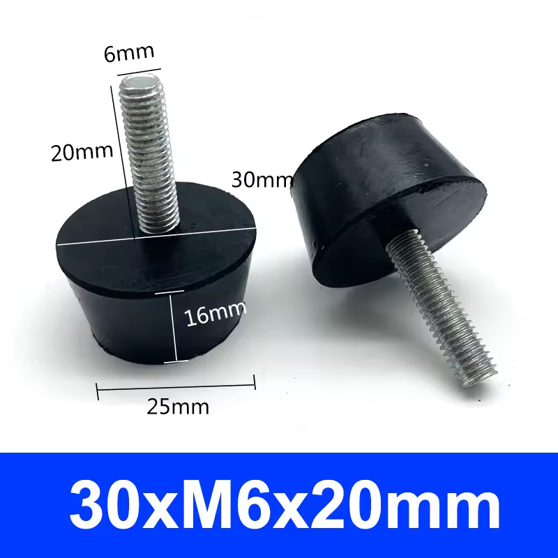 Rubber Adjustable Feet Pad With Screw M6 M8 M10 Table Chair Balck Leveling Foot Pad Furniture Leg Anti-shock Protections - Image 22