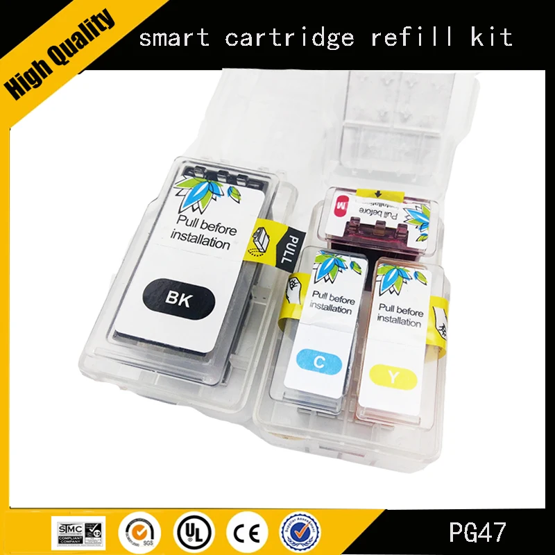 

Einkshop PG47 CL57 Smart Cartridge Refill Kit For Canon PG 47 PG47 CL57 CL 57 XL Pixma E3170 E400 E410 E460 E470 E480 Printer