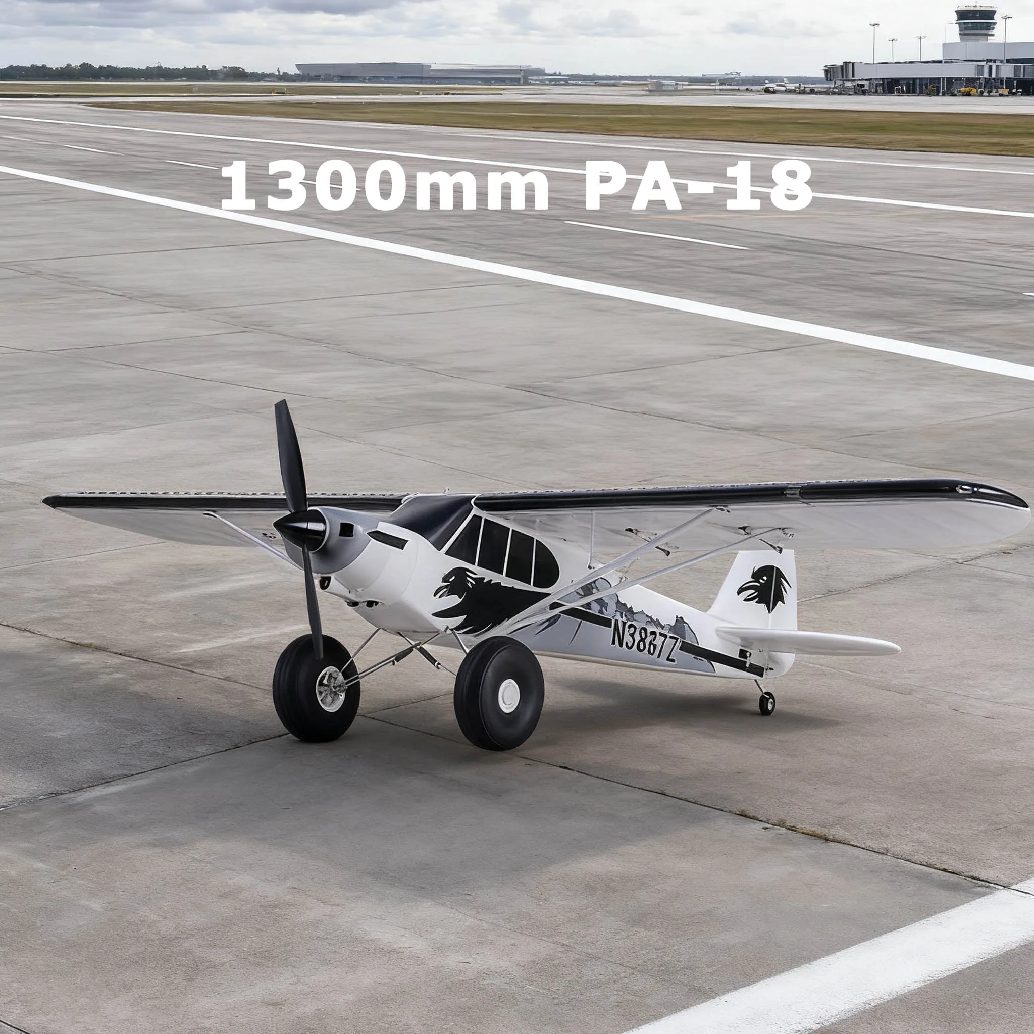 1300 مللي متر 1.3 متر PA-18 J3 بايبر طائرة تحكم ل FMS PNP RTF سوبر شبل RC طائرة PNP المدرب رغوة كهربائية RC نموذج طائرة