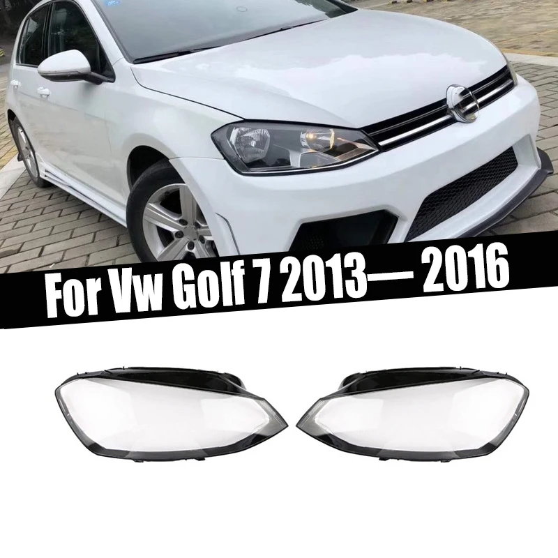 

Крышка фары автомобиля, линза объектива стекла, замена переднего авто корпуса для Volkswagen VW Golf 7 2013 2014 2015 2016