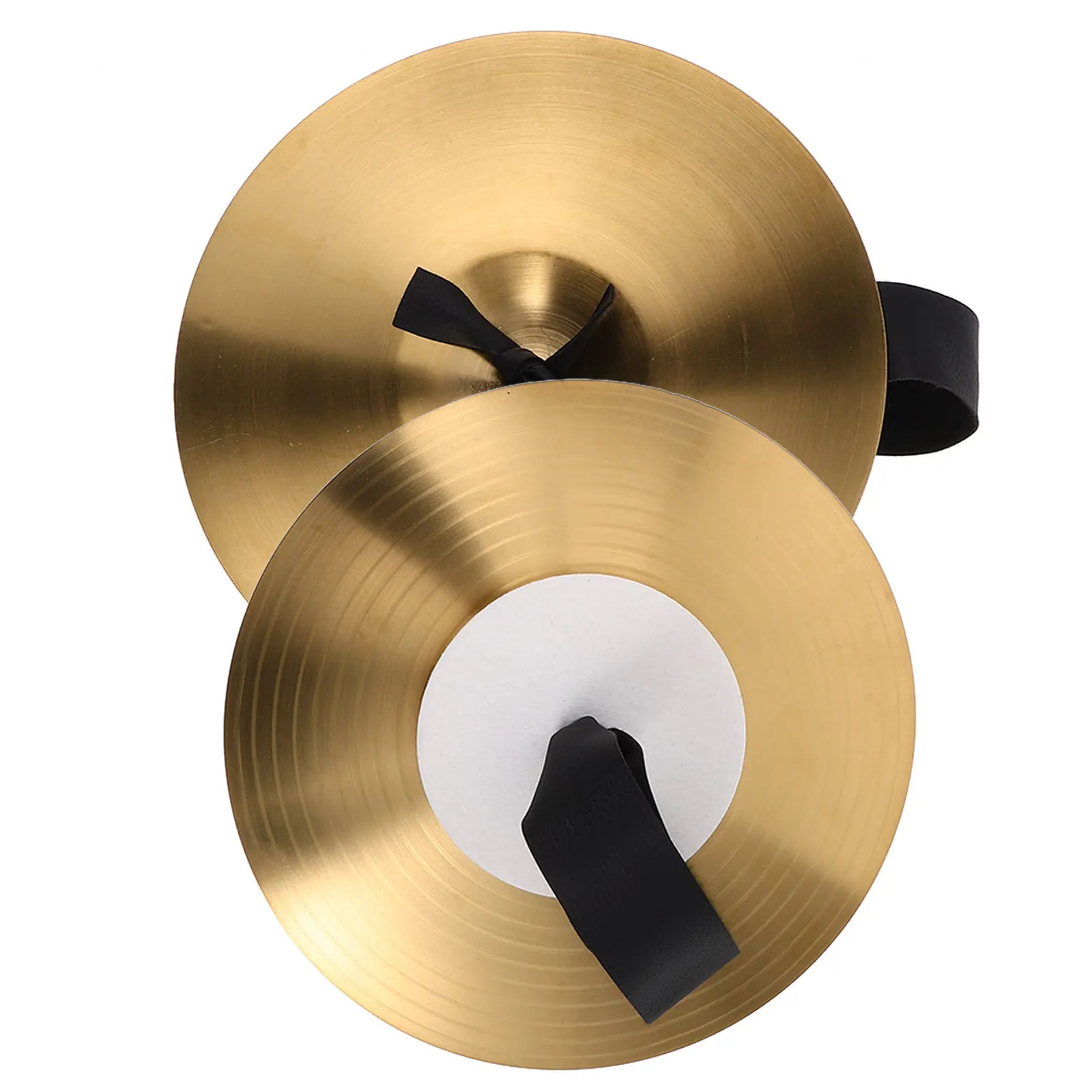 

1 Pair Metal Hand Cymbals Small Performance Percussion Instrument For School Band Dance Party Prop Portable